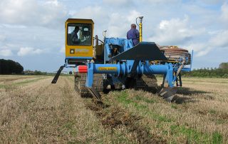 Eerste draineermachine met RTK-GPS